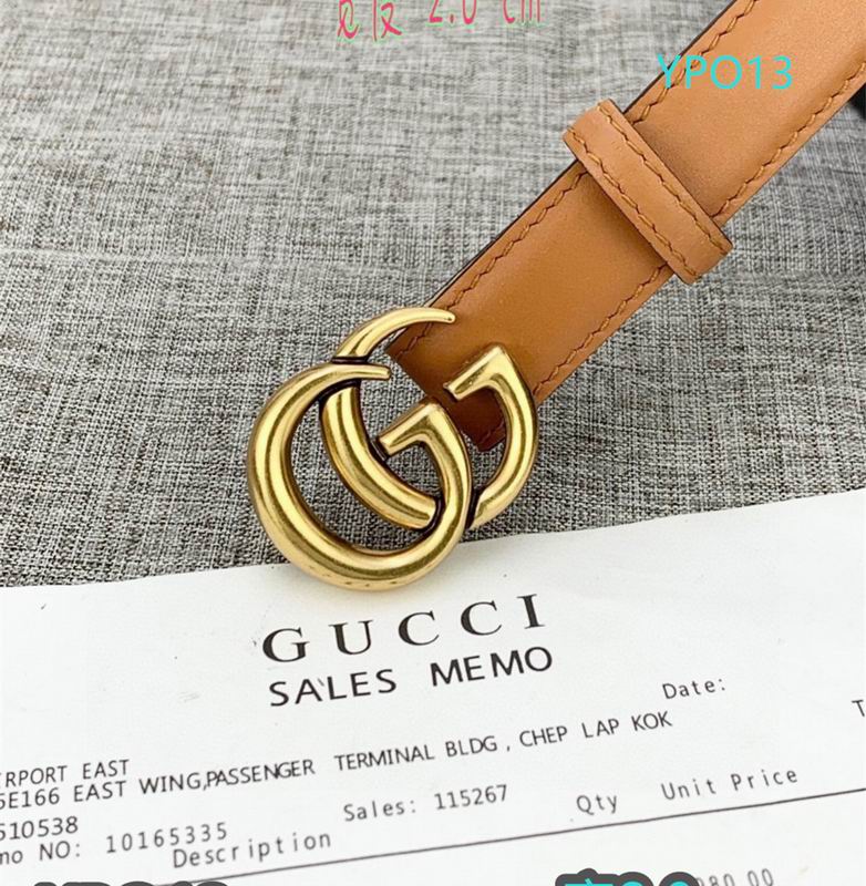 Gucci belt 20mmX90-125cm XH (23)