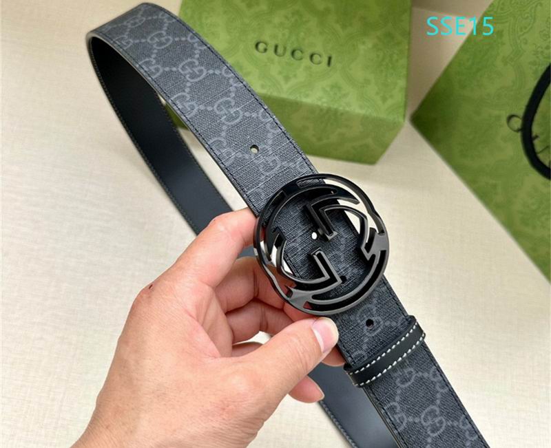 Gucci belt 38mmX95-125cm XH (46)