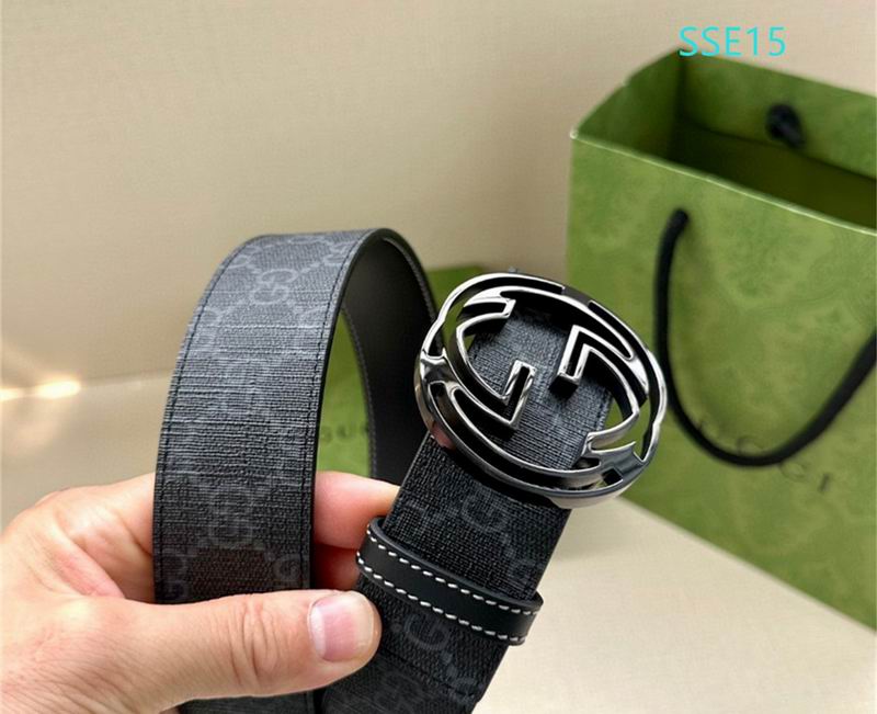 Gucci belt 38mmX95-125cm XH (48)
