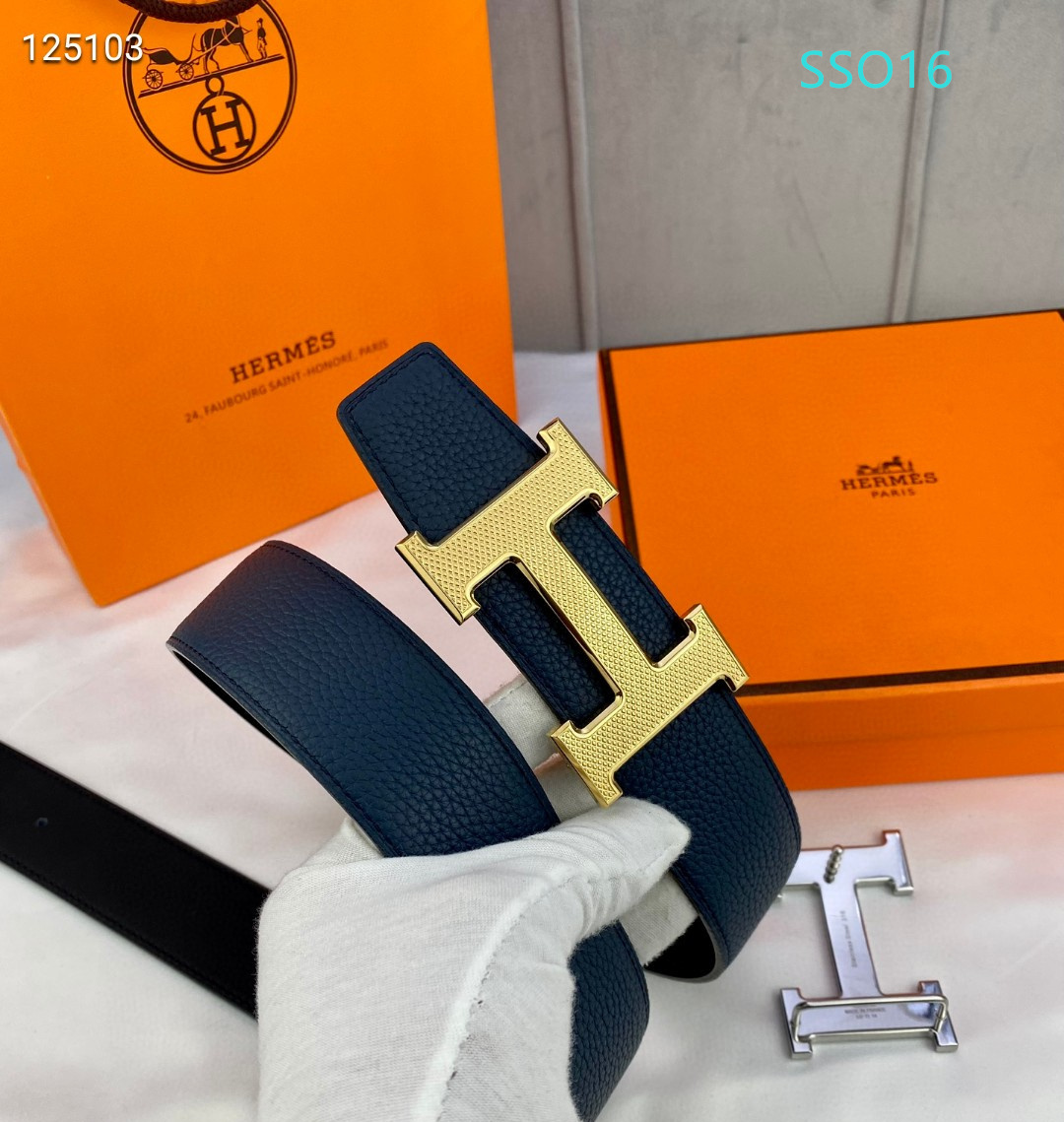 Hermes belt 34mmX95-125cm XH (37)