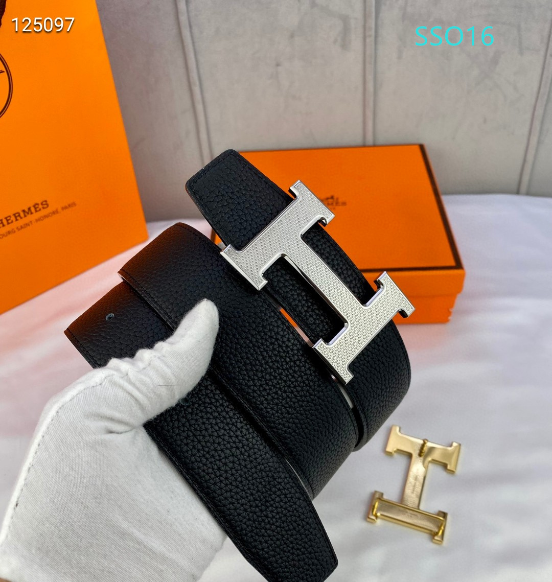 Hermes belt 34mmX95-125cm XH (8)