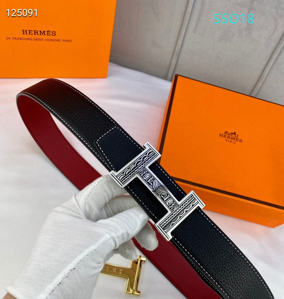 Hermes belt 38mmX95-125cm XH (54)