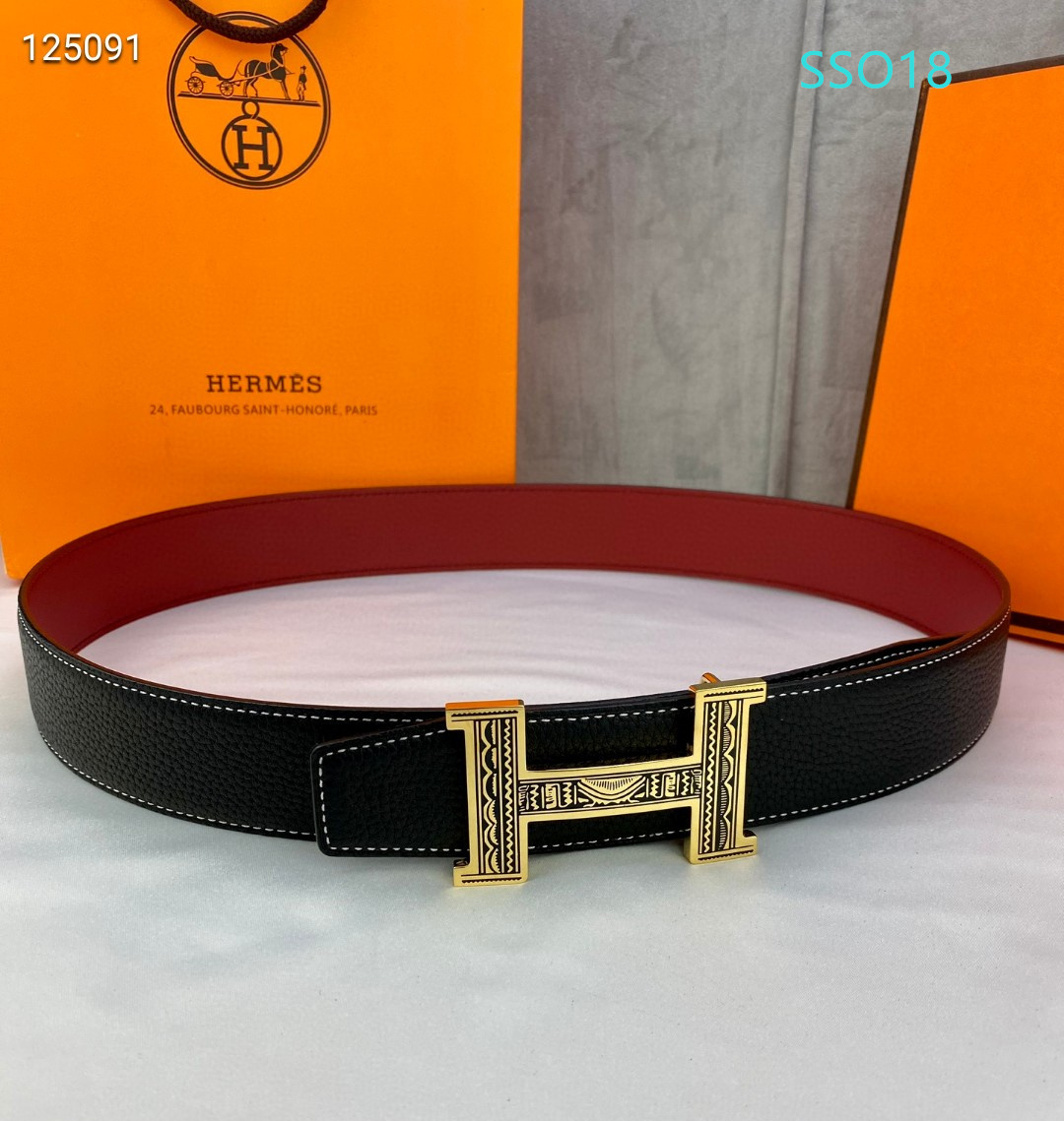 Hermes belt 38mmX95-125cm XH (62)