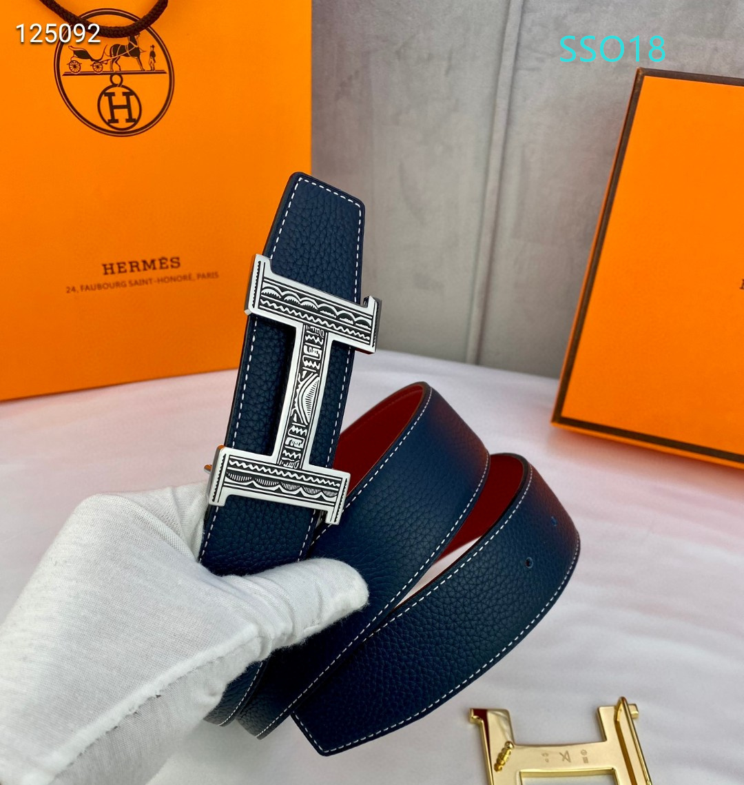 Hermes belt 38mmX95-125cm XH (68)