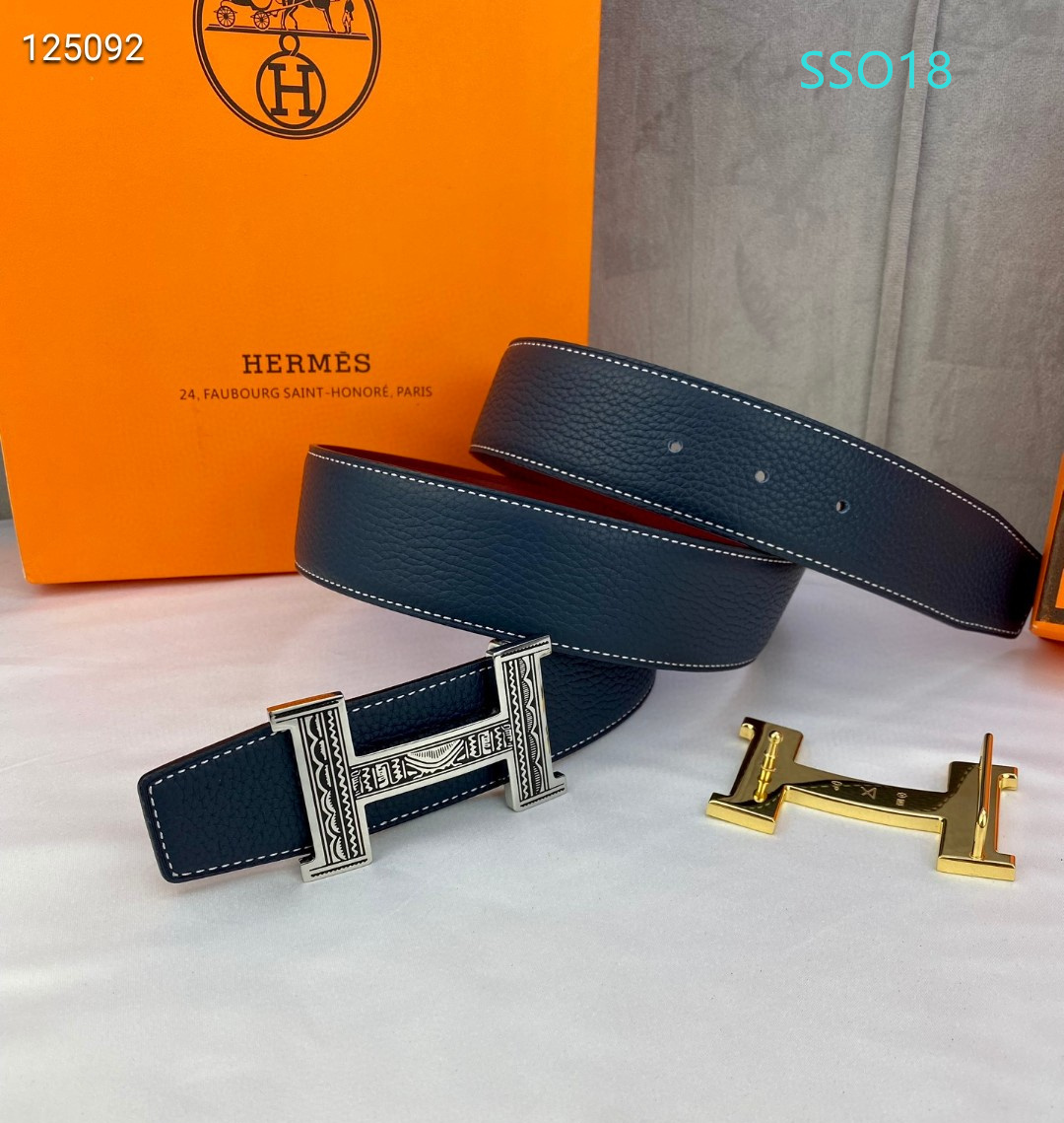 Hermes belt 38mmX95-125cm XH (69)