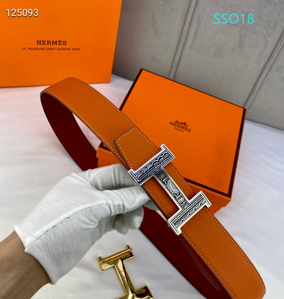 Hermes belt 38mmX95-125cm XH (72)