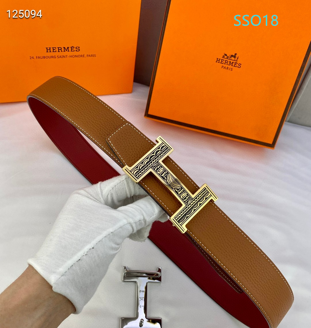 Hermes belt 38mmX95-125cm XH (82)