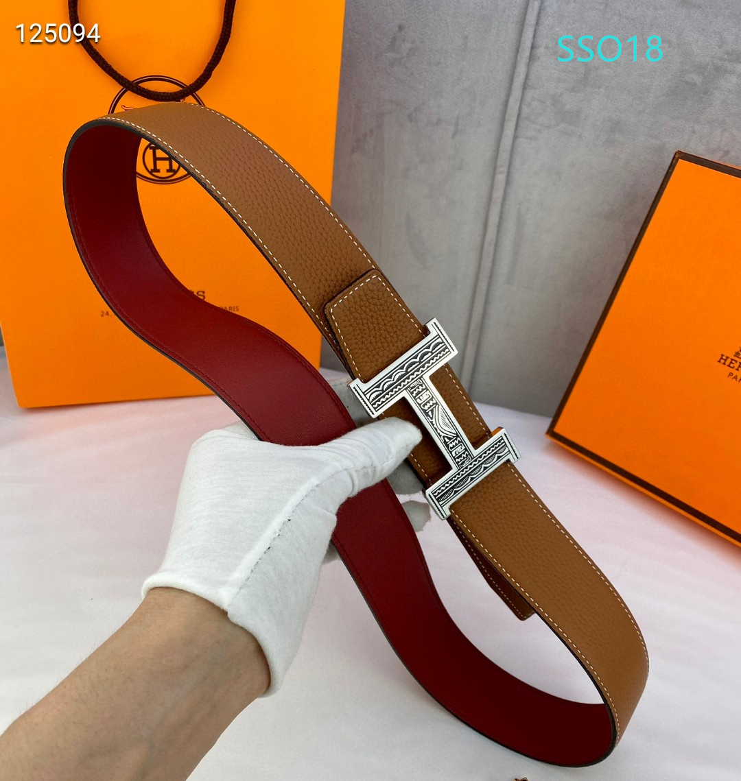 Hermes belt 38mmX95-125cm XH (88)