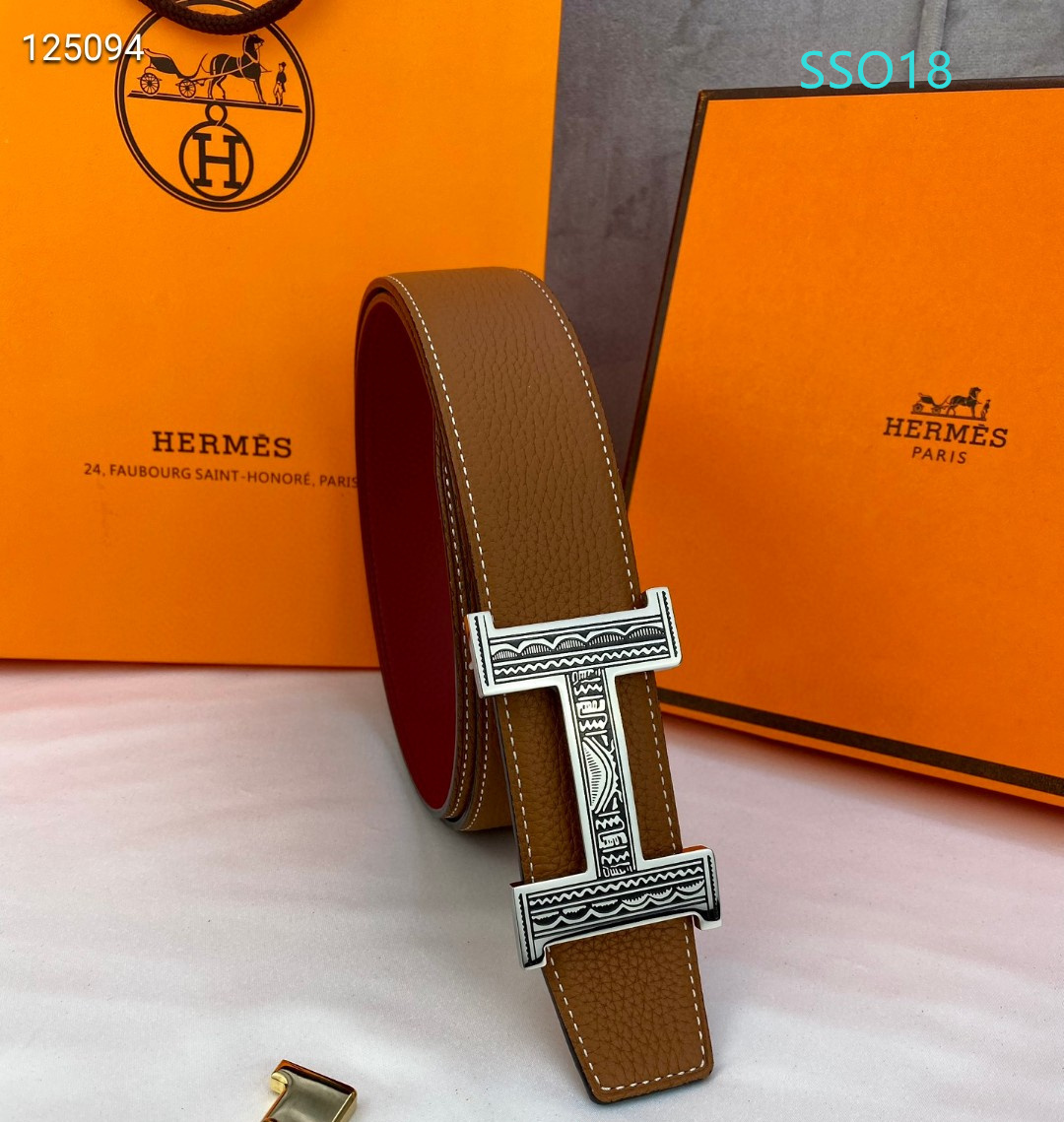 Hermes belt 38mmX95-125cm XH (89)