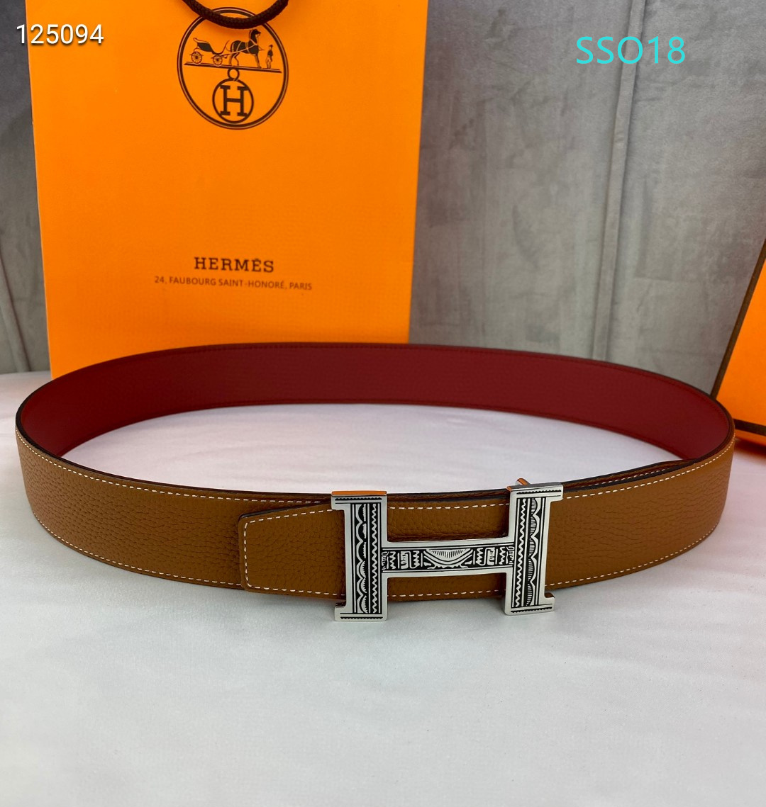 Hermes belt 38mmX95-125cm XH (90)