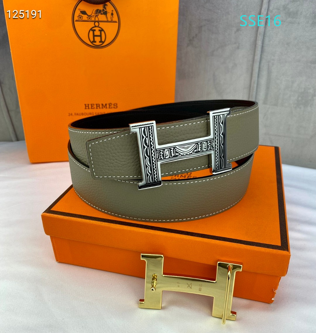 Hermes belt 38mmX95-12cm XH (132)