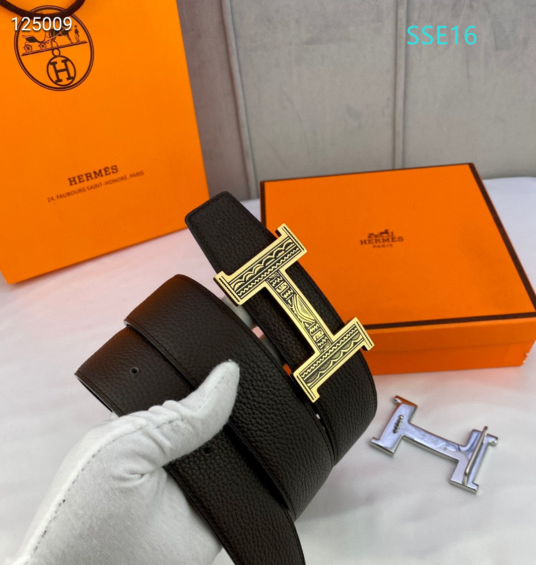 Hermes belt 38mmX95-12cm XH (39)