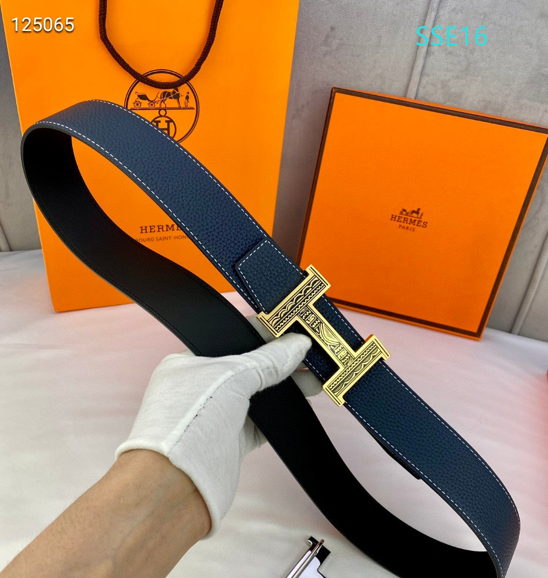 Hermes belt 38mmX95-12cm XH (61)