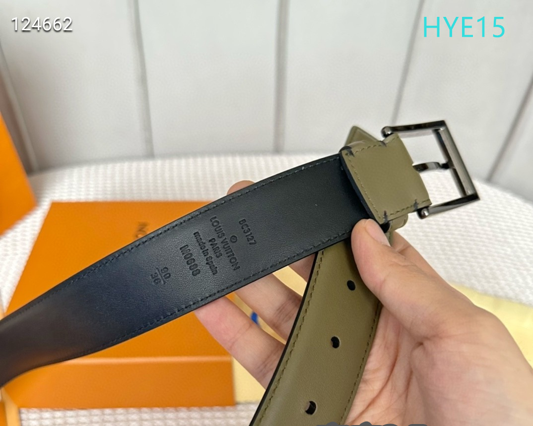 LV belt 34mmX95-125cm XH (107)