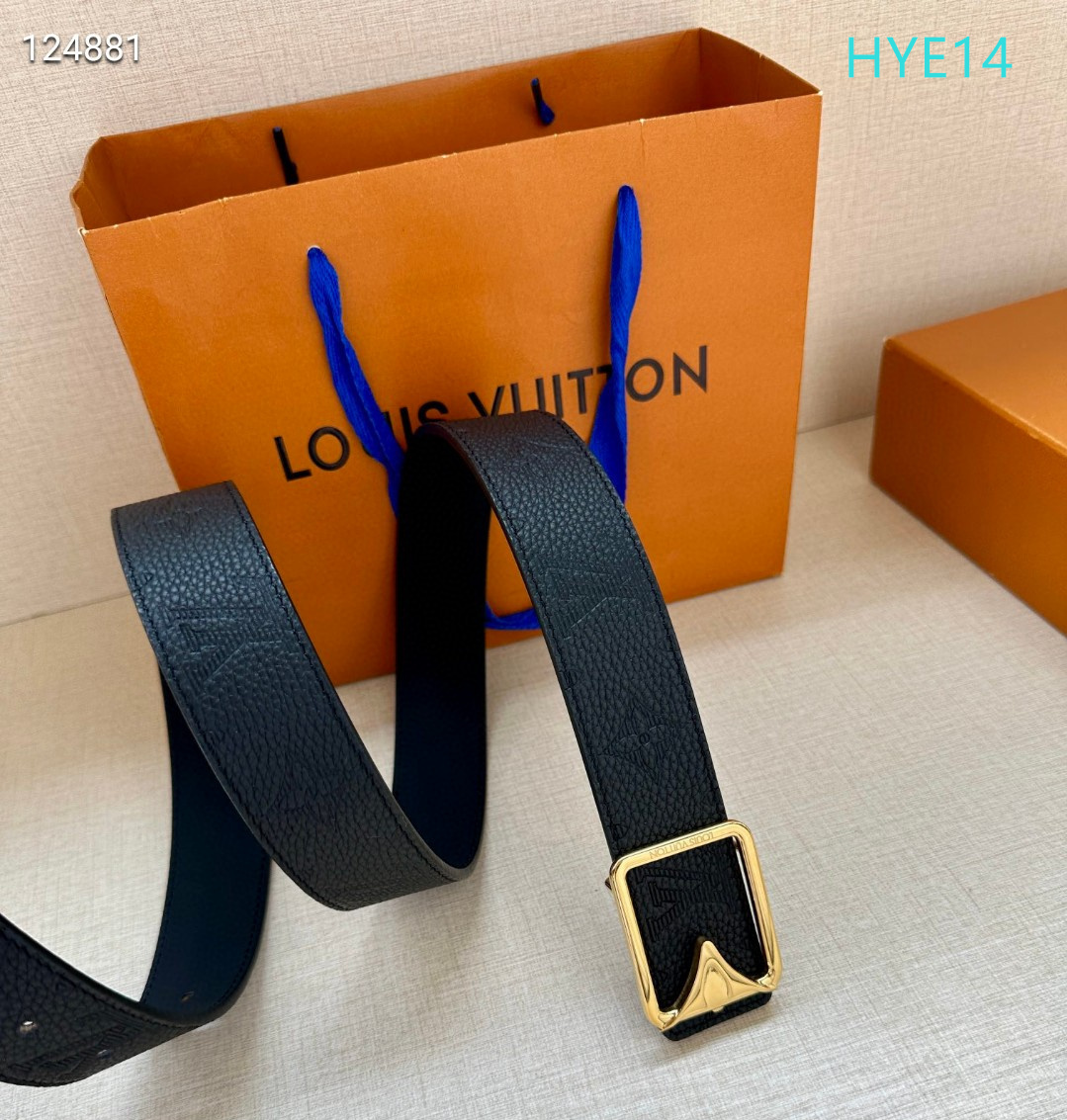 LV belt 34mmX95-125cm XH (120)