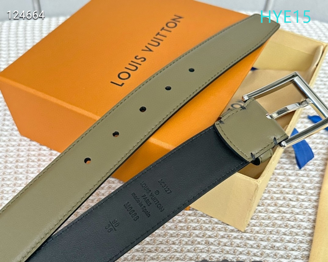 LV belt 34mmX95-125cm XH (120)