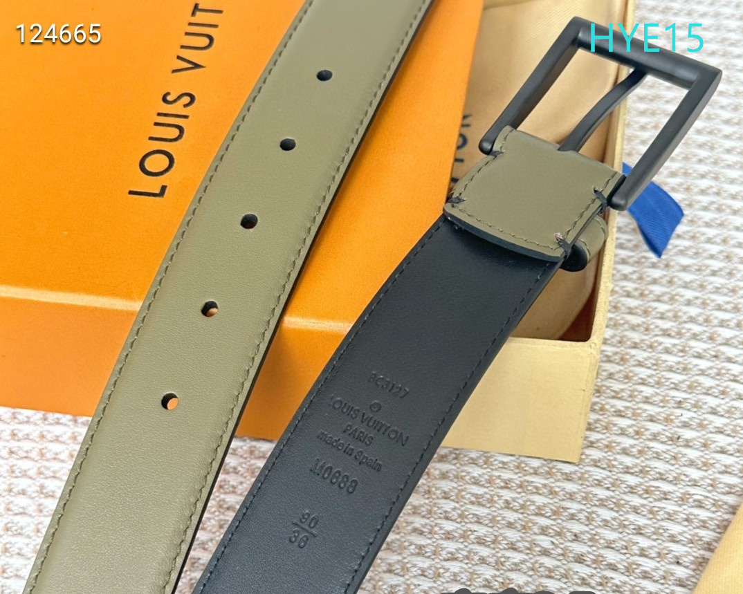 LV belt 34mmX95-125cm XH (127)