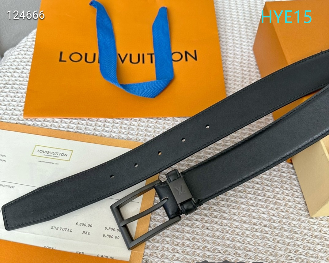 LV belt 34mmX95-125cm XH (133)