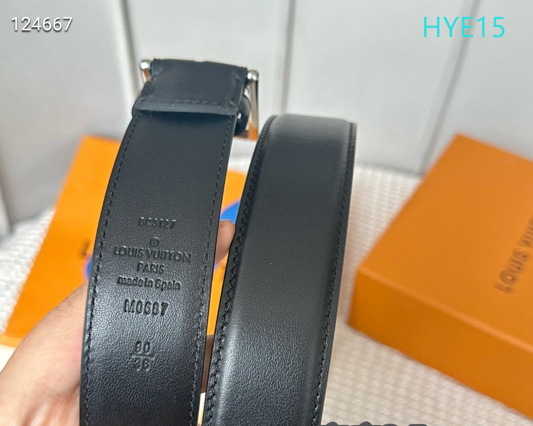 LV belt 34mmX95-125cm XH (142)