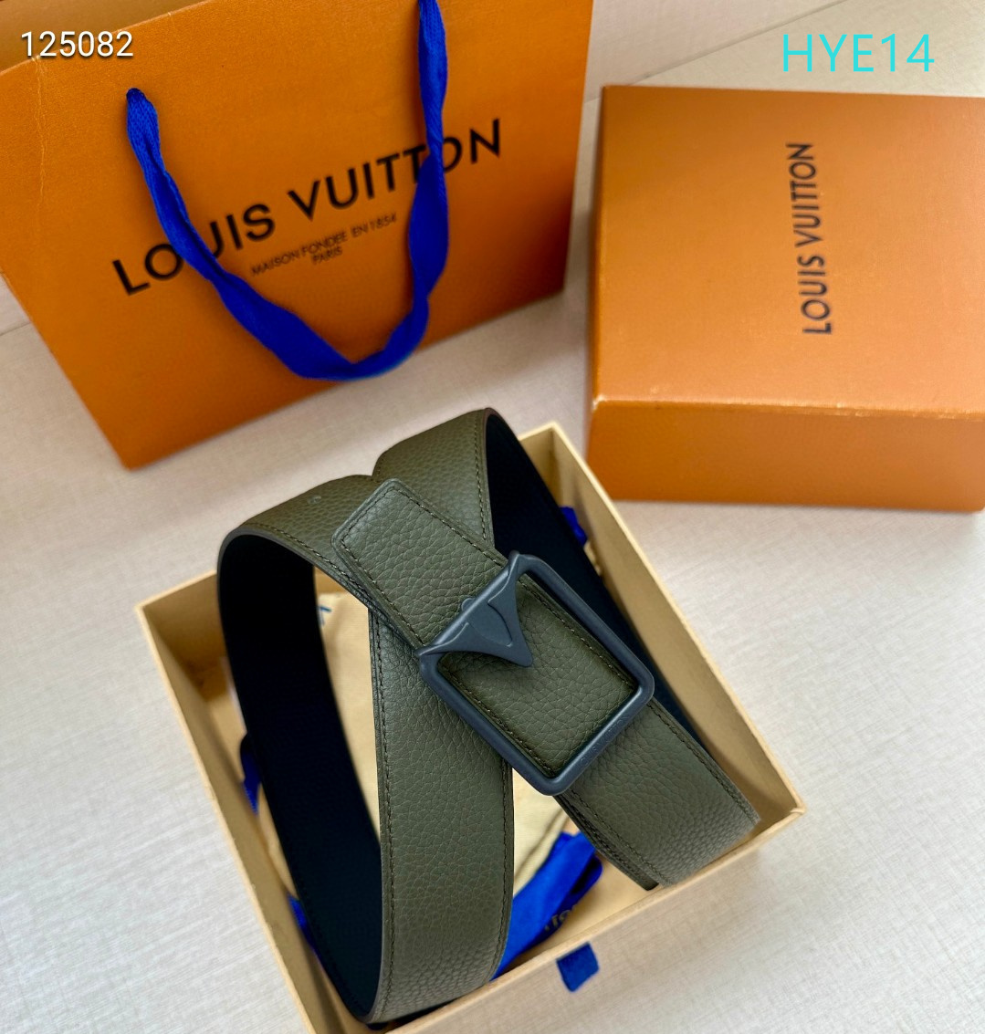LV belt 34mmX95-125cm XH (186)