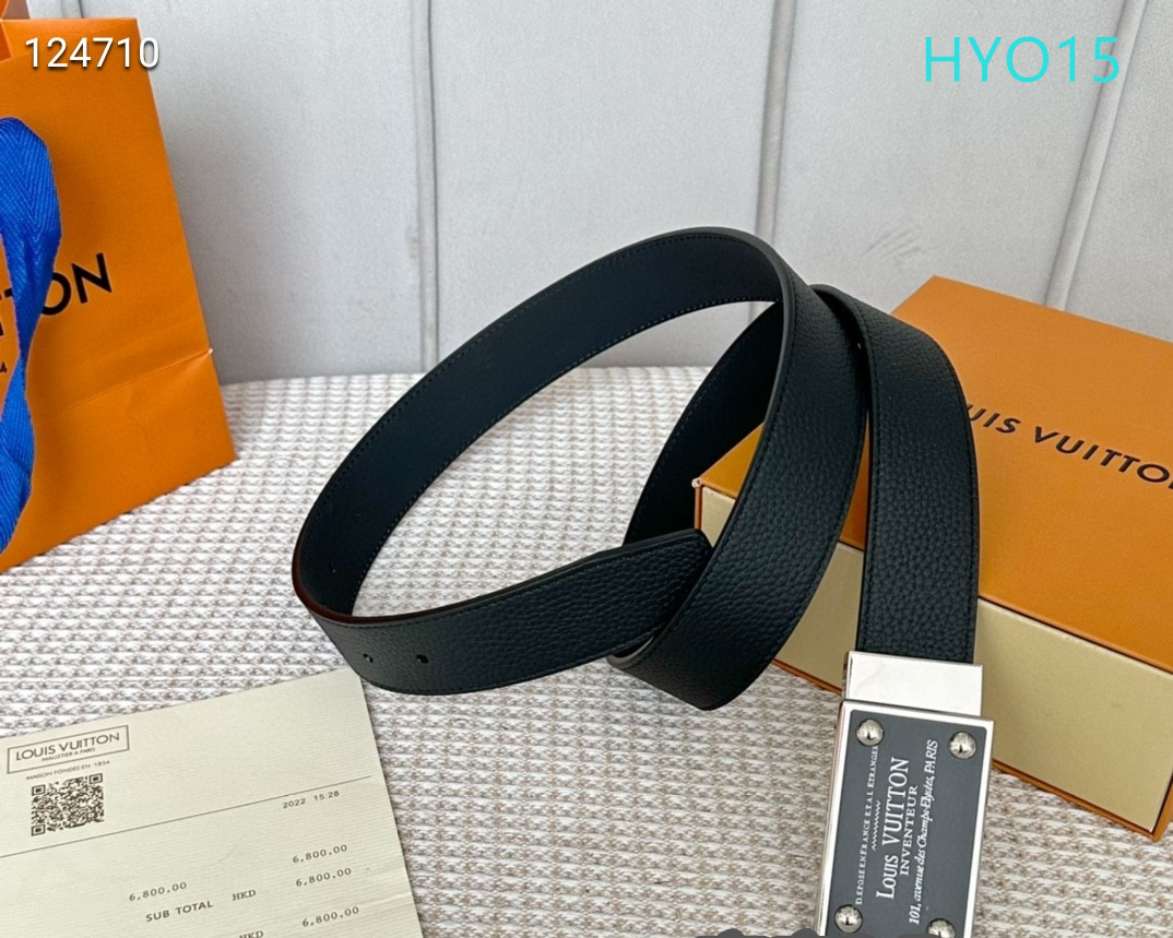 LV belt 34mmX95-125cm XH (192)