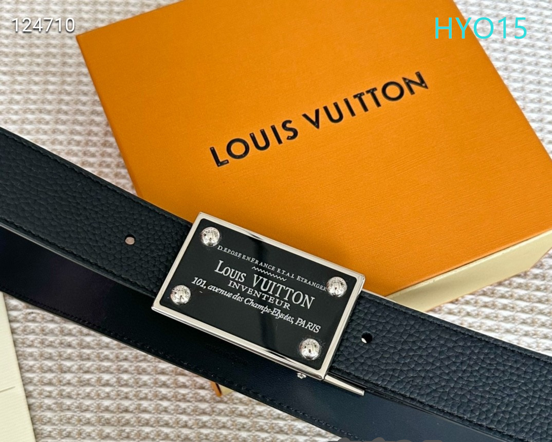LV belt 34mmX95-125cm XH (193)