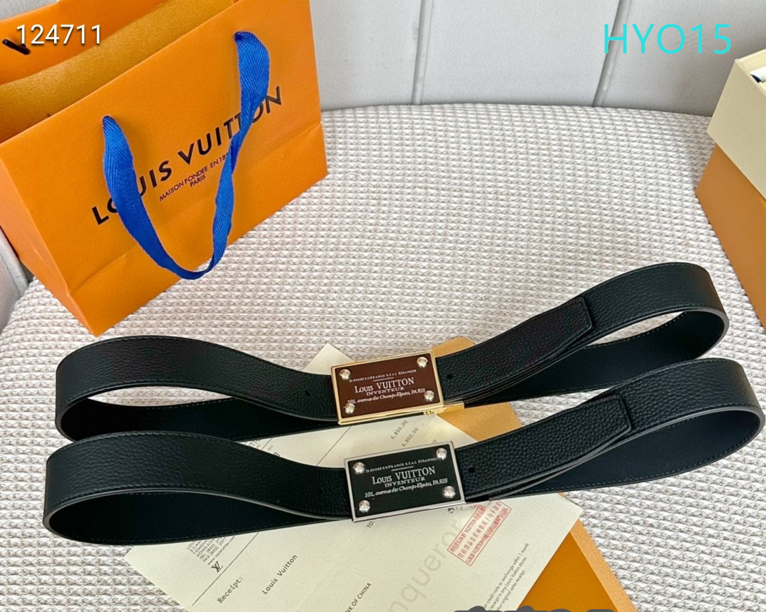 LV belt 34mmX95-125cm XH (198)