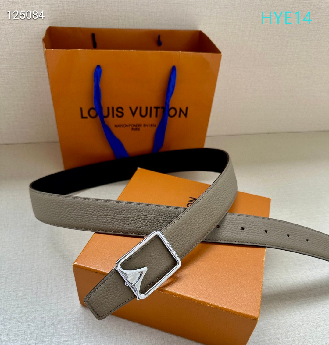 LV belt 34mmX95-125cm XH (201)