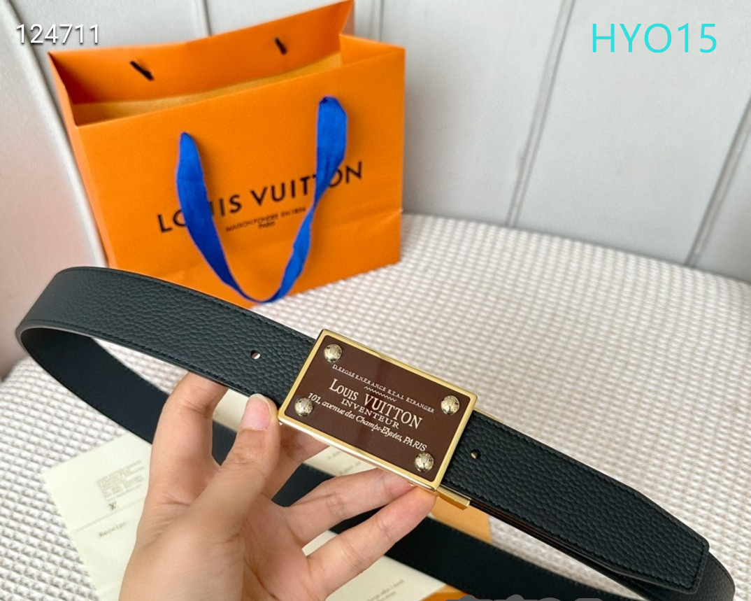 LV belt 34mmX95-125cm XH (202)