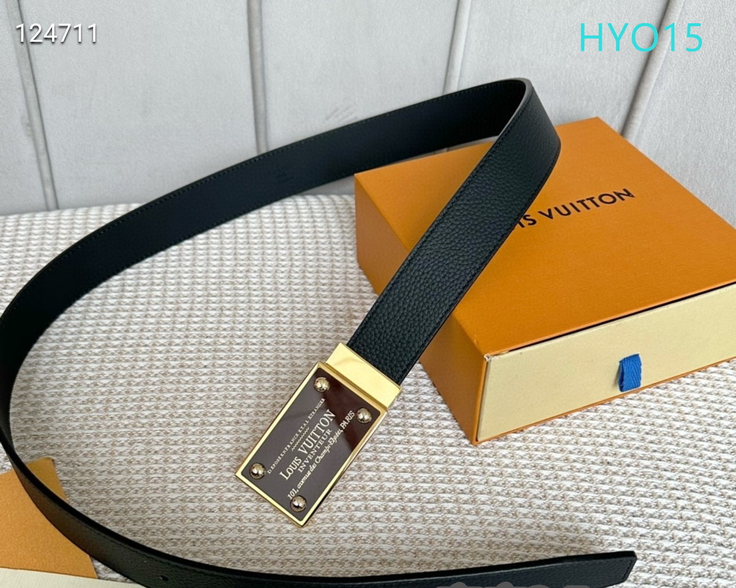LV belt 34mmX95-125cm XH (203)