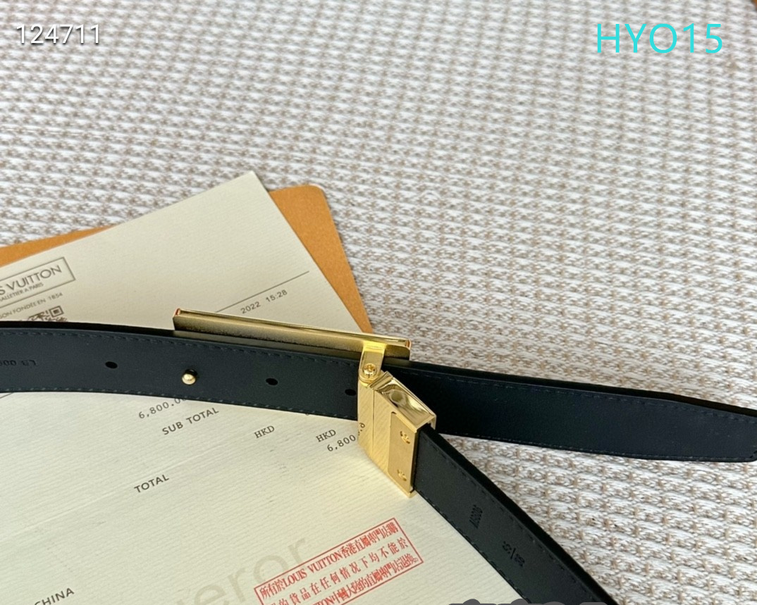LV belt 34mmX95-125cm XH (204)