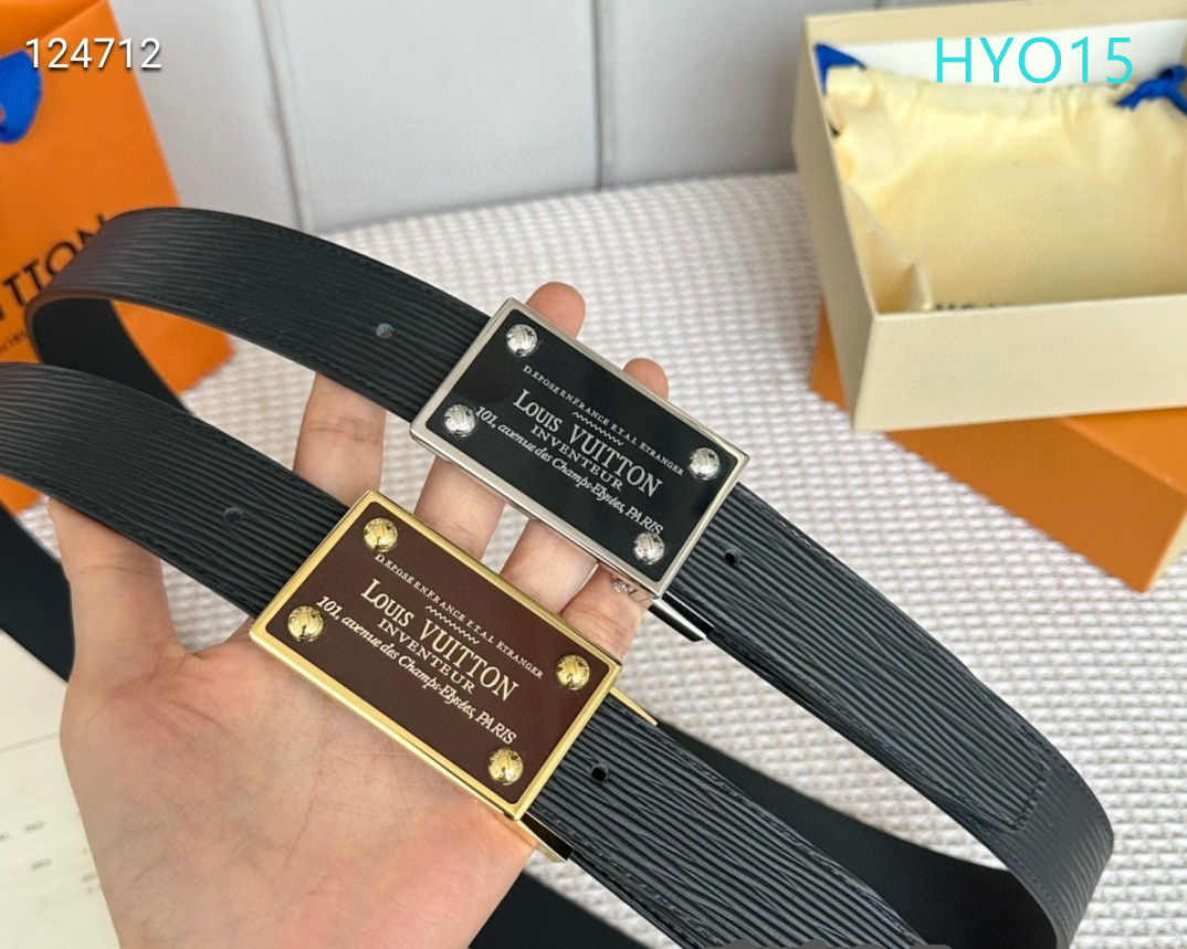 LV belt 34mmX95-125cm XH (213)