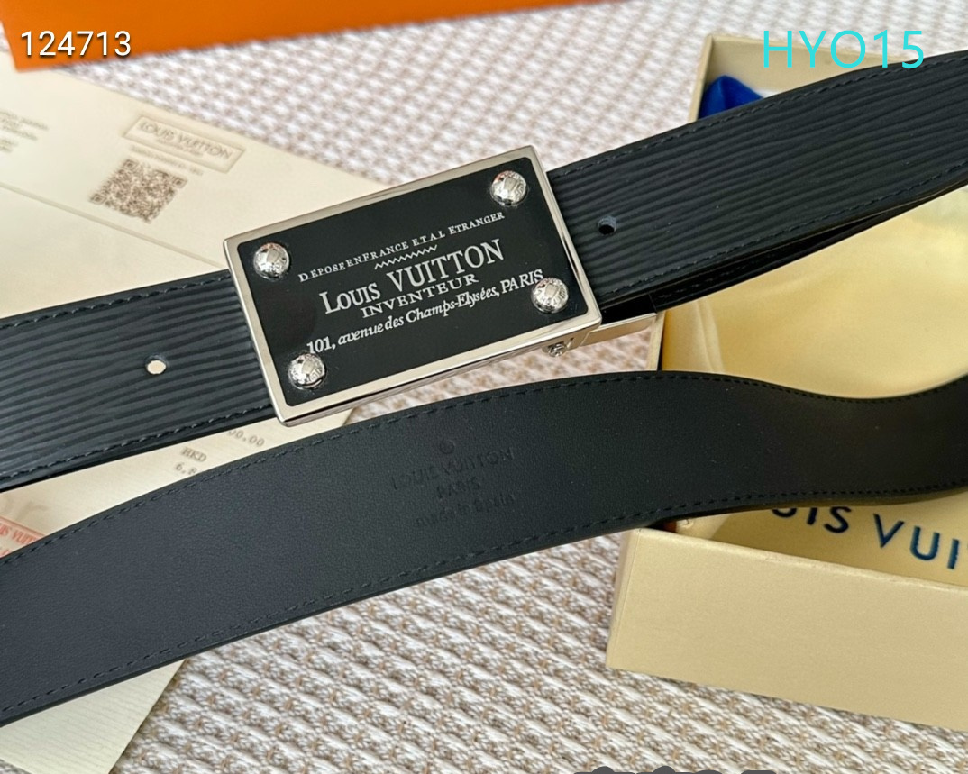 LV belt 34mmX95-125cm XH (217)