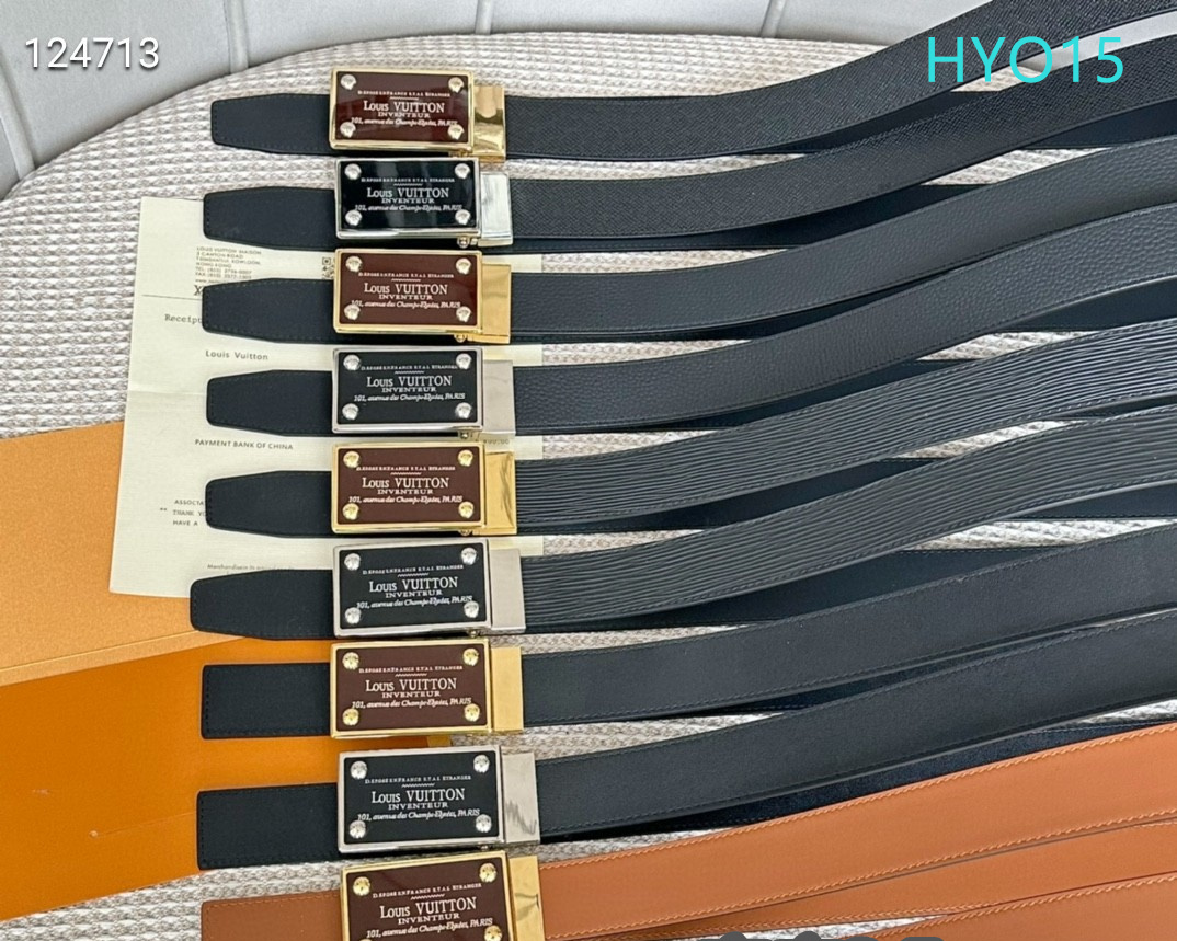 LV belt 34mmX95-125cm XH (221)