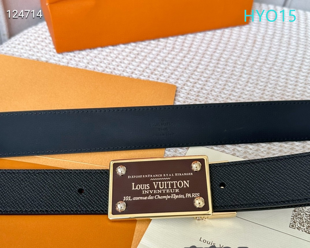 LV belt 34mmX95-125cm XH (225)