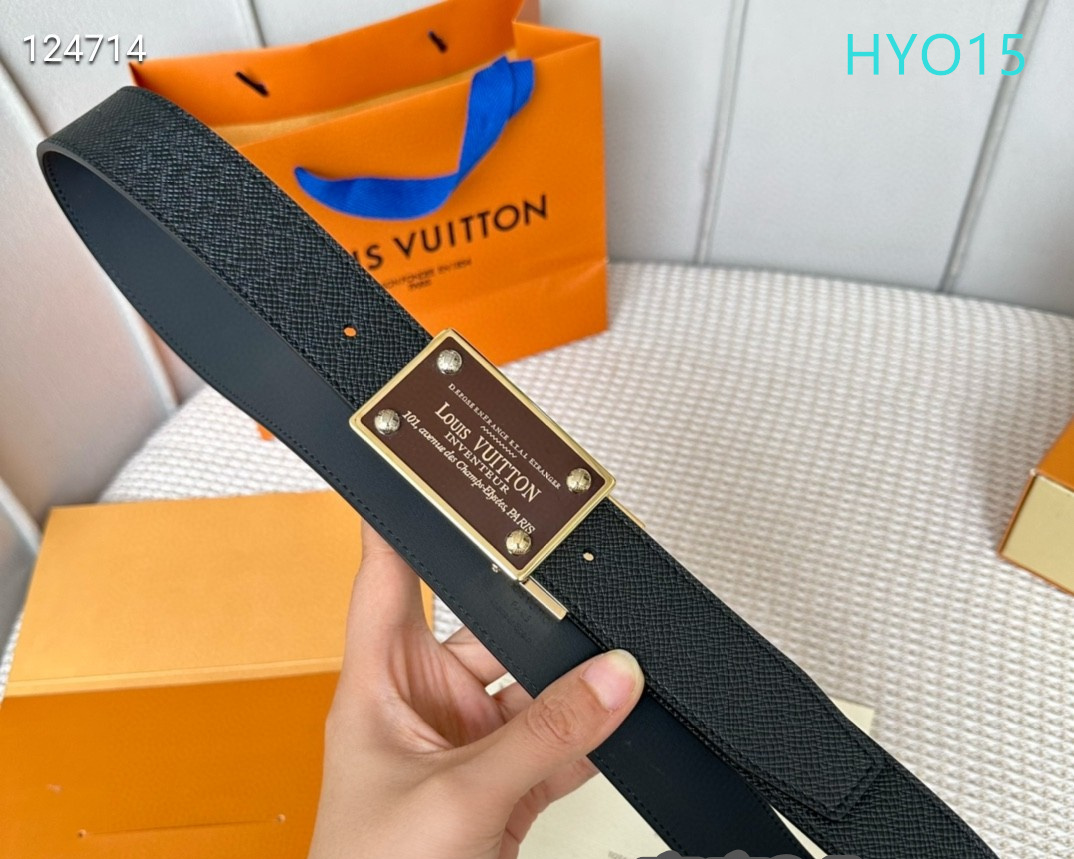 LV belt 34mmX95-125cm XH (226)