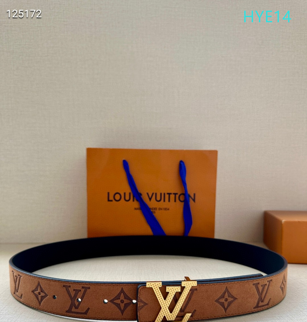 LV belt 34mmX95-125cm XH (227)
