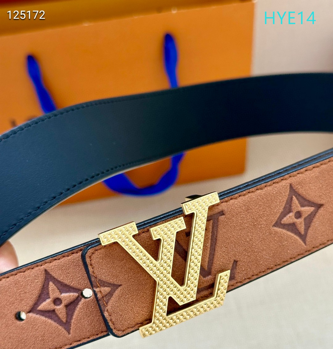 LV belt 34mmX95-125cm XH (228)