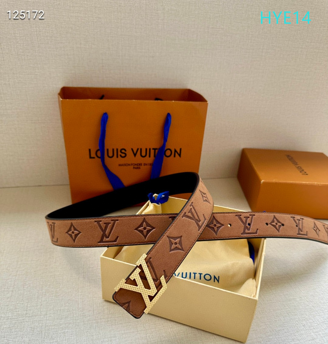 LV belt 34mmX95-125cm XH (229)