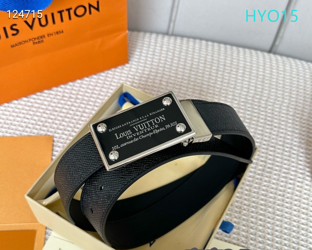 LV belt 34mmX95-125cm XH (232)