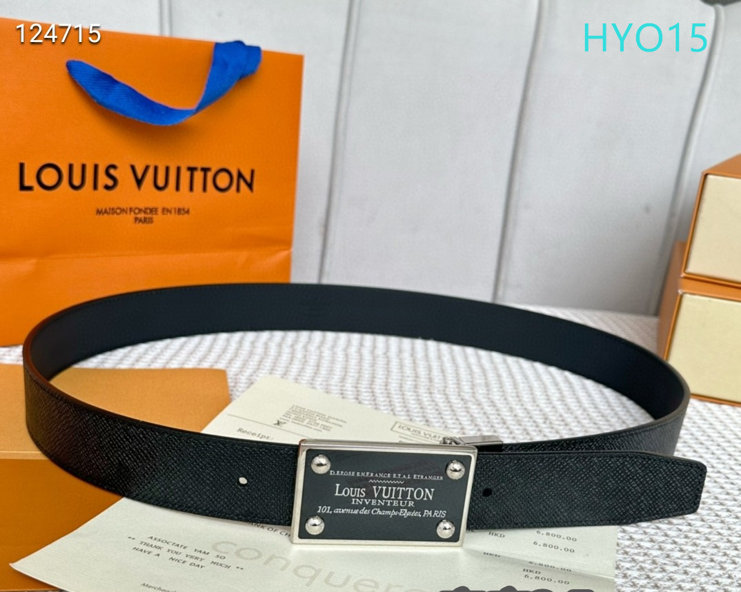 LV belt 34mmX95-125cm XH (234)