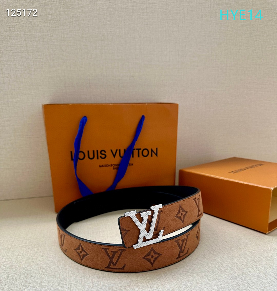 LV belt 34mmX95-125cm XH (235)