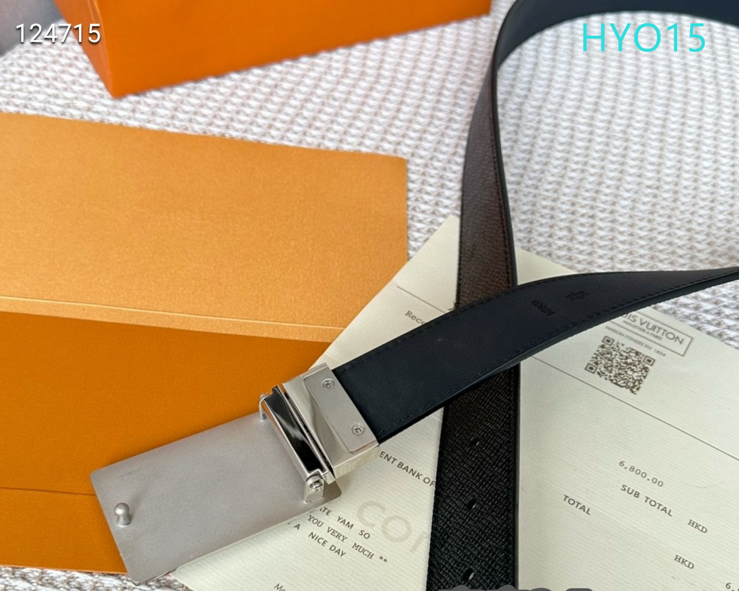 LV belt 34mmX95-125cm XH (235)
