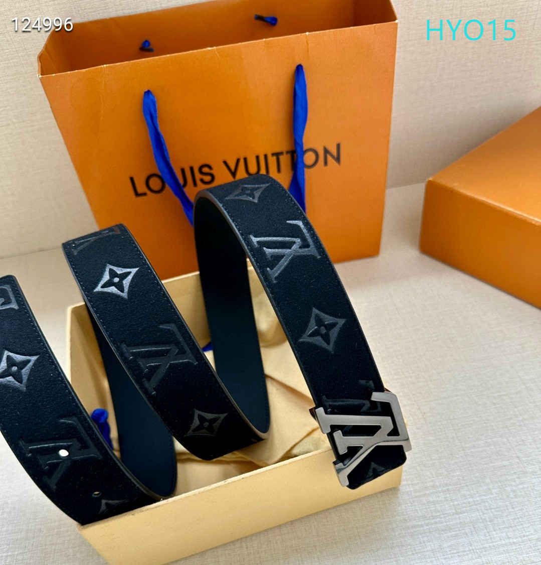 LV belt 34mmX95-125cm XH (239)