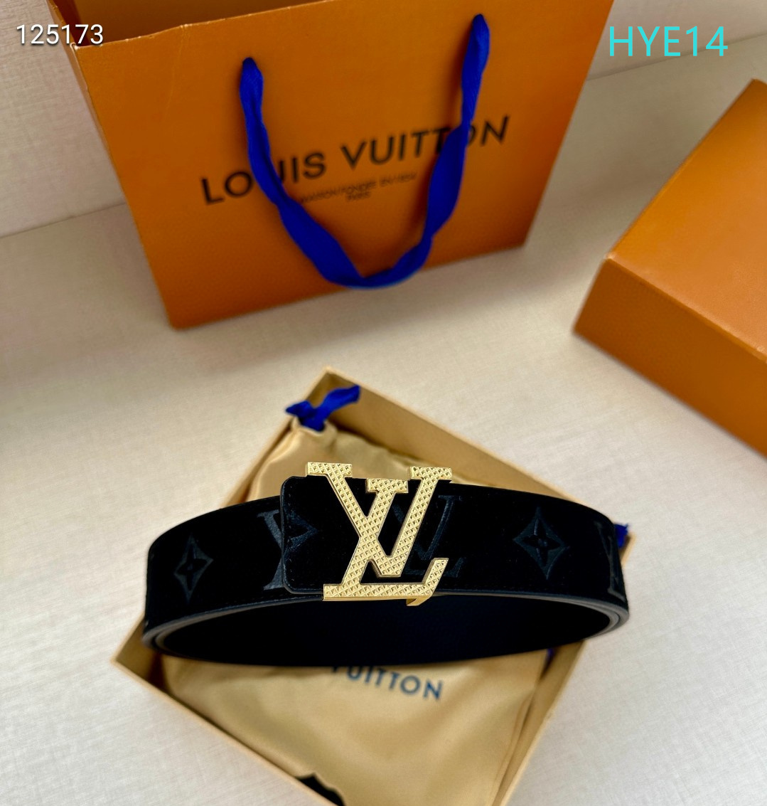 LV belt 34mmX95-125cm XH (241)