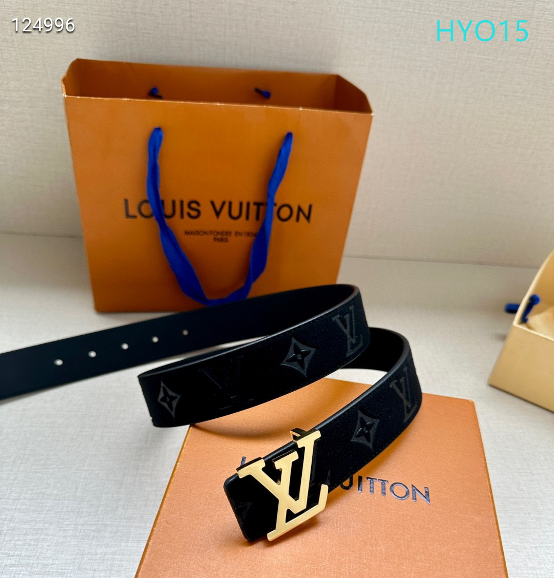 LV belt 34mmX95-125cm XH (244)