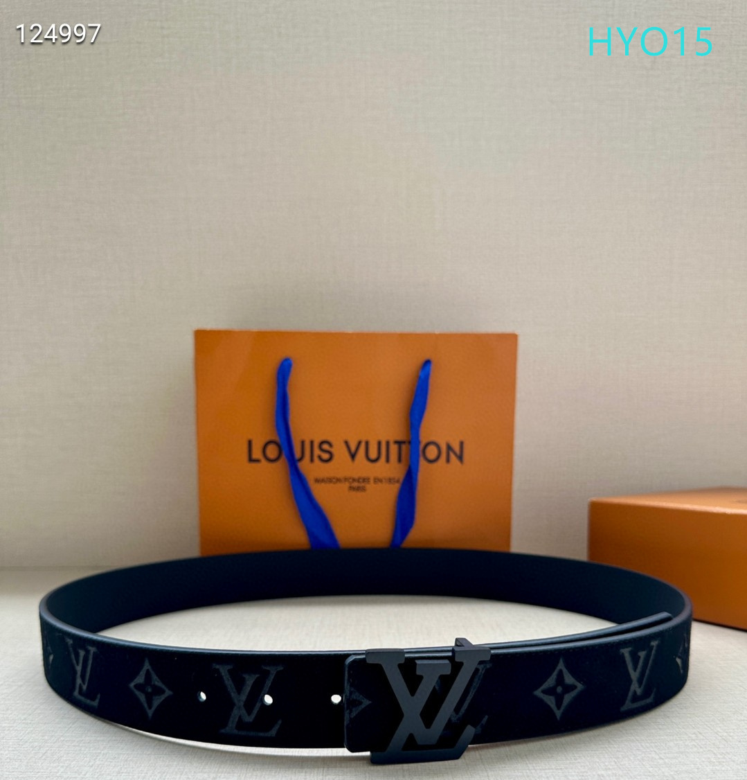 LV belt 34mmX95-125cm XH (246)