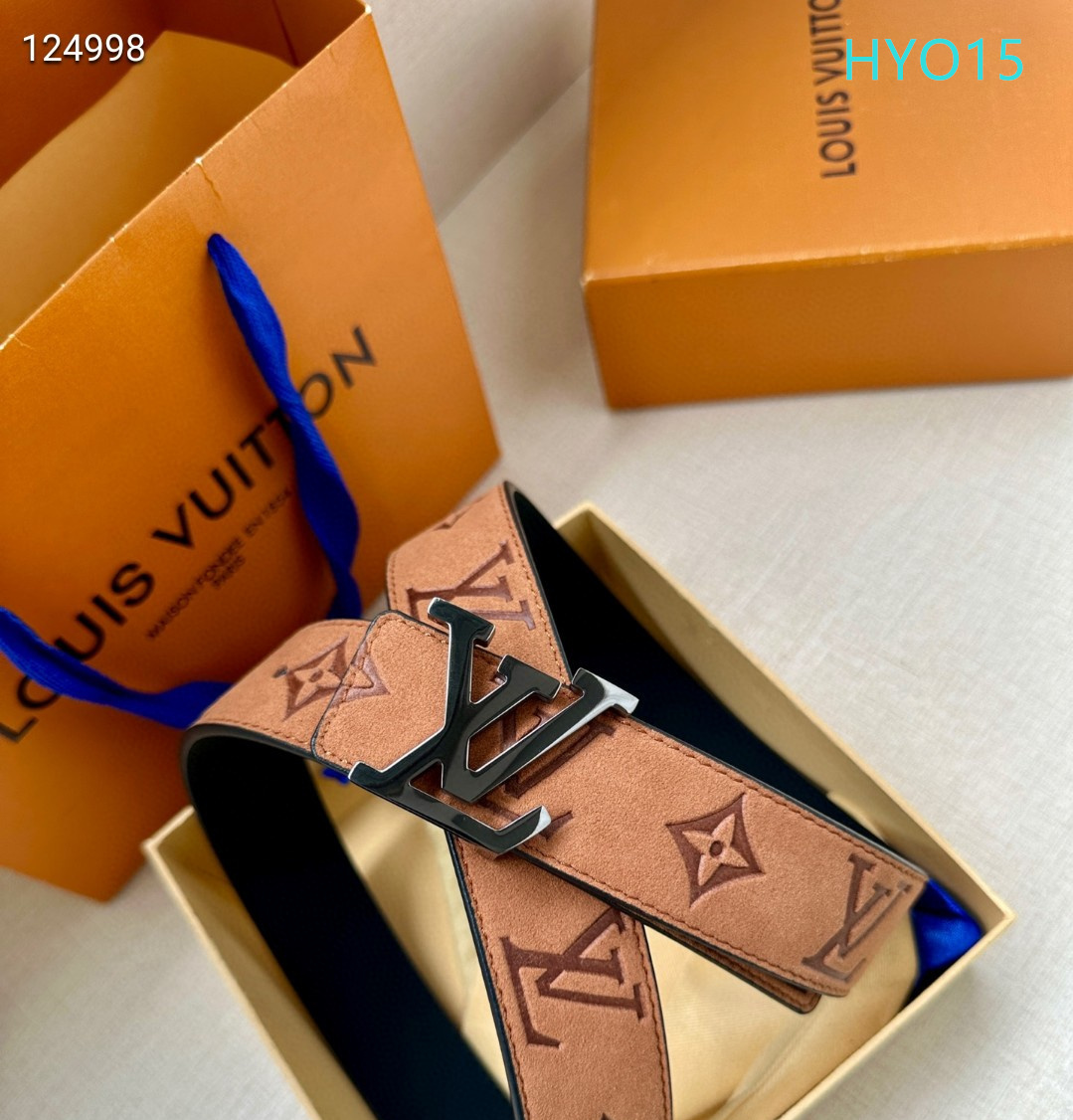 LV belt 34mmX95-125cm XH (251)