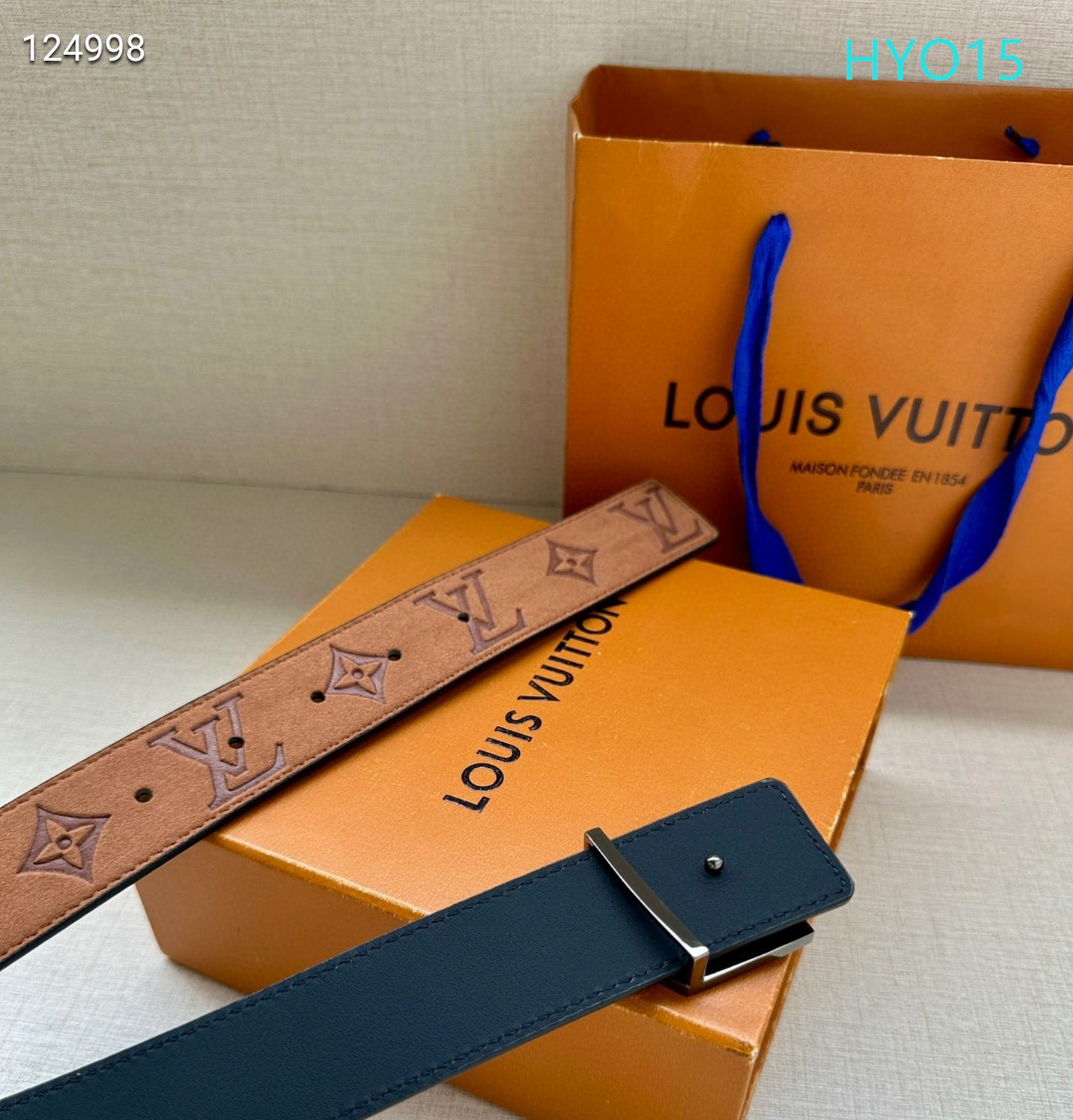 LV belt 34mmX95-125cm XH (253)