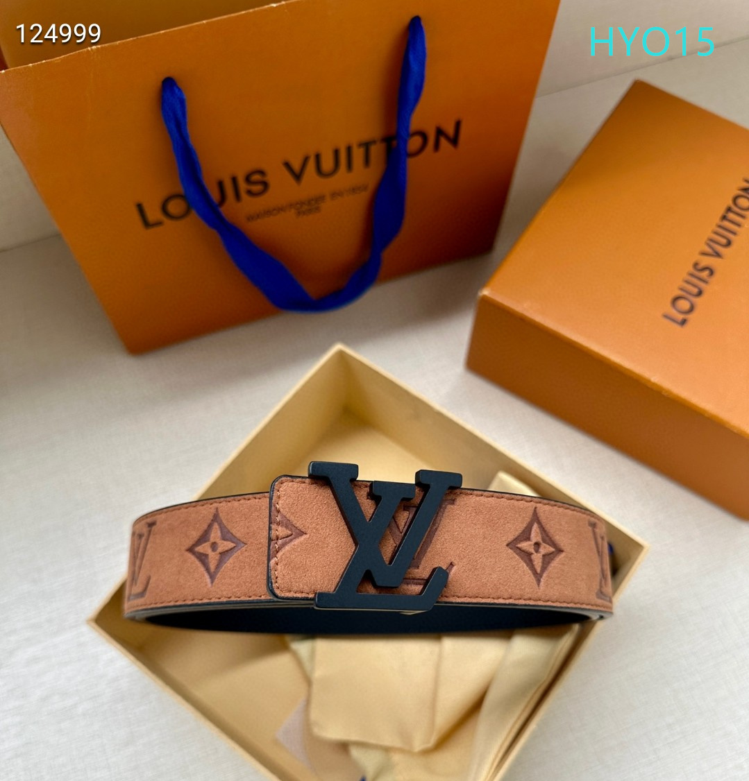 LV belt 34mmX95-125cm XH (260)